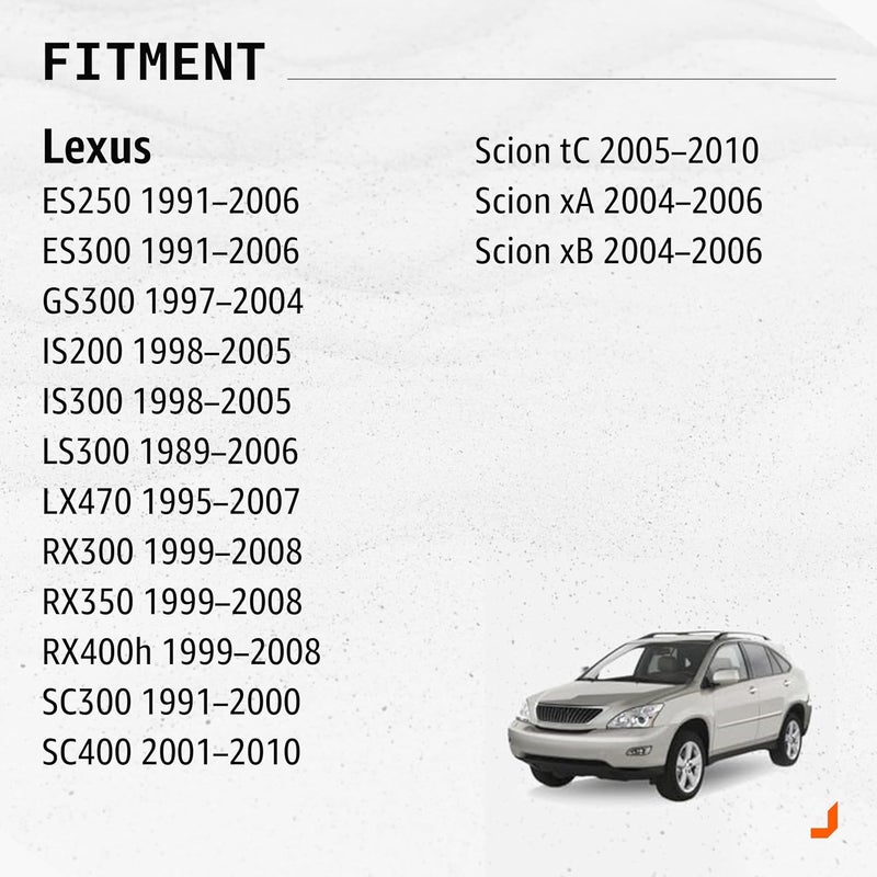 Click&Fit فوهات غسيل الزجاج الأمامي القابلة للتعديل متوافقة مع تويوتا كورولا 99-08 كامري 97-01 تاكوما 05-10 راف 99-04 – رشاشات المساحات تحل محل 85381-AA010 - Image 3